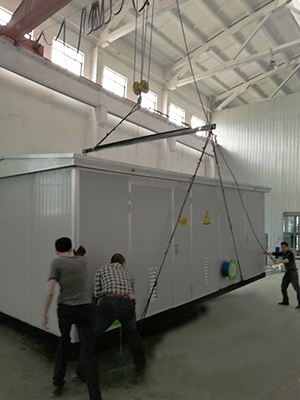 一體化箱式無負(fù)壓加壓泵房DC-1起吊